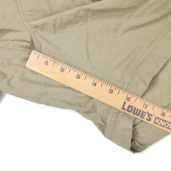 REI 100% Nylon 6.5 Inch Cargo Shorts Belted Utility Windbreaker Mens Large Khaki - Picture 4 of 6